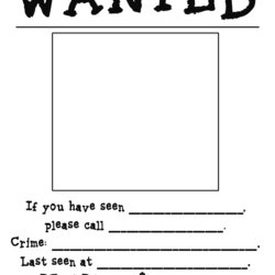 Admirable Best Images Of Printable Wanted Poster Template Blank Sign Kids Fairy Tale Three Elf Tales Shelf