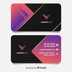 Superb Free Vector Business Card Template