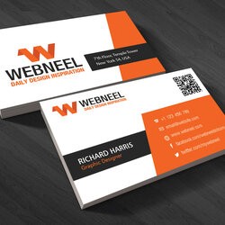 Smashing Business Card Templates Free Download Modern Preview On Table