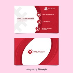 Outstanding Free Vector Business Card Template