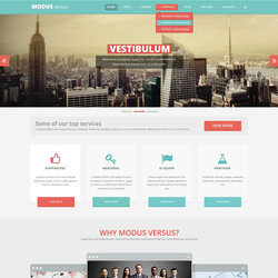 Flat Design Website Template Free Download Printable Templates Clean Full