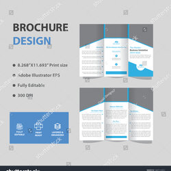 Tremendous Corporate Three Fold Brochure Template Stock Vector Royalty Free Color Mood