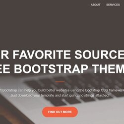 Wonderful Best Bootstrap Website Templates For Free Download In Template Features