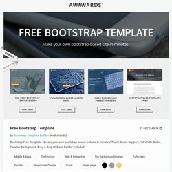 High Quality Brand New Free Bootstrap Templates Template