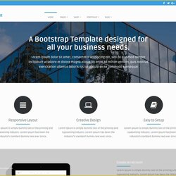 Fine Free Bootstrap Website Templates Of Expose