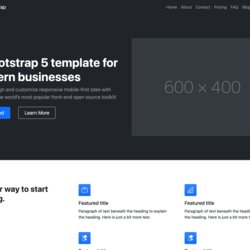 Worthy Modern Business Bootstrap Website Template Ease Start