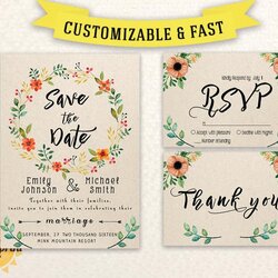 Supreme Wedding Invitation Template Download Printable Set Invite Save The Date