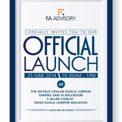 Exceptional Official Launch Invite On Event Invitation Design Business Invitations Card Corporate Cards