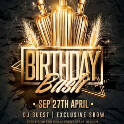 The Highest Quality Birthday Flyer Template Free Download