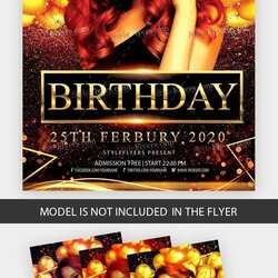 Supreme Birthday Free Flyer Template Download Party Preview