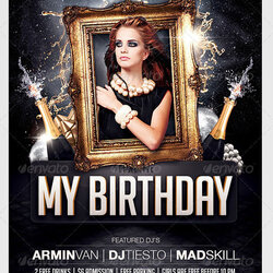 Birthday Flyer Template Free Download Party Templates