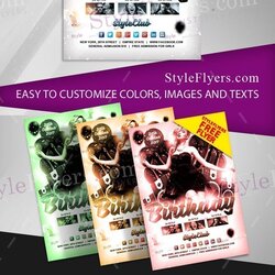 Fantastic Birthday Free Flyer Template Download Preview