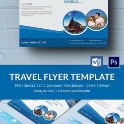 Super Flyer Template For Microsoft Word Professional Design Flyers Tourist Travel