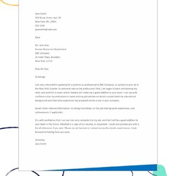 High Quality Microsoft Word Cover Letter Templates Free Download