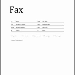 Excellent Fax Cover Letter Template Sheet Templates Office Inspirational Of