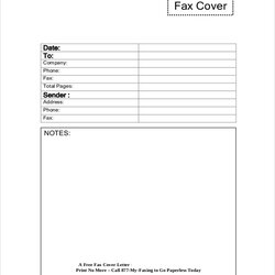 Free Sample Fax Cover Letter Templates In Ms Word Business