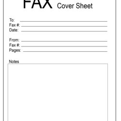 Cool Free Printable Fax Cover Sheet Template Blank Calendar