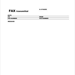Sublime Fax Cover Letter Sample Template References Diagram