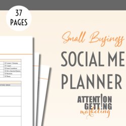 Splendid Social Media Marketing Plan Template Attention Getting