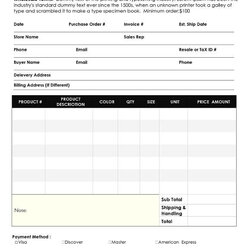 Sterling Free Order Form Templates Samples In Word Excel Formats Ms From Template