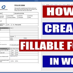 Cool Microsoft Word Forms Template