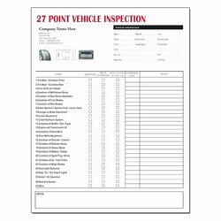 Outstanding Truck Inspection Form Template Beautiful Construction Site