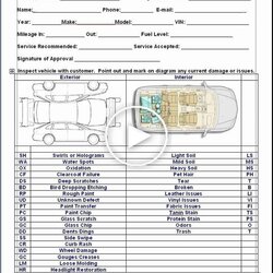 Truck Inspection Form Template Inspirational Mike Phillips Or Vehicle Detailing Repair Sharpe