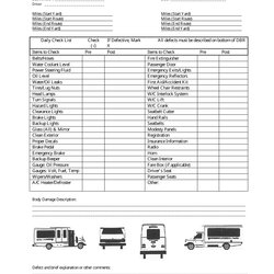Capital Free Printable Driver Vehicle Inspection Report Form Templates Post Trip Sheet Print Big