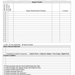 Terrific Editable Truck Inspection Form Template Doc Example In Templates