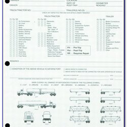 Sublime Trailer Inspection Form Template Printable Documents Tire Iowa Dot Truck