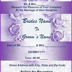 Superior Wedding Invitation Templates Free Printable Word Template Card Format Sample Ticket Birthday Print
