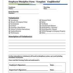 Brilliant Attendance Write Up Template Employee Form