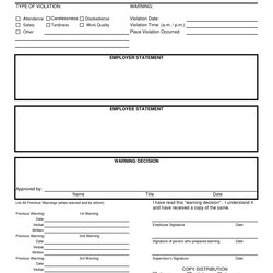 Worthy Free Printable Hr Forms Disciplinary Form Template Employee Action