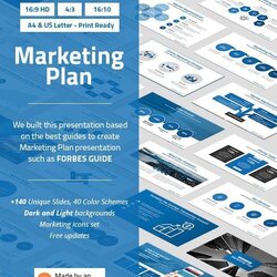 Matchless Marketing Plan Presentation Template
