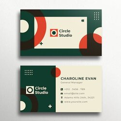 Fine Business Card Design Template Place Auto