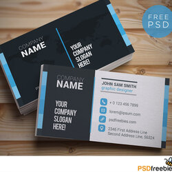 Super Business Card Size Template Creative Designer Free