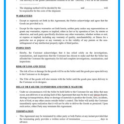 Super Free Sales Contract Template For Download Doc Contracts