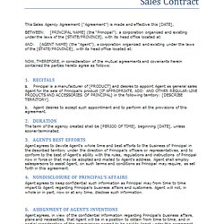 Sales Contract Template Word Templates Sample Terms Seller Payment Stop Buyer Purchase Form Outline Draft