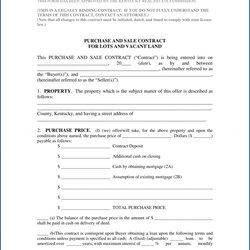 Supreme Free Printable Sales Contract Template Samples Vacant Contractor Word Contracts Example Of