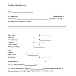 Terrific Sales Contract Template Professional Word Templates Conditional Document