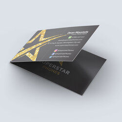 Folded Business Card Design The Leaflet Company