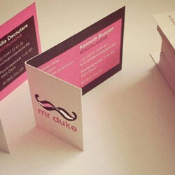 Attractive Folding Business Cards Card