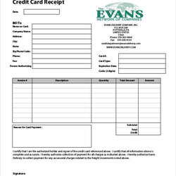 Magnificent Free Credit Card Receipt Templates In Template Example Word Business Payment Receipts