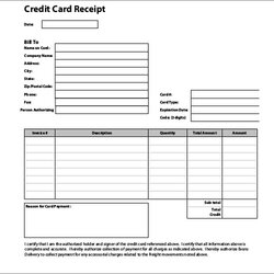Credit Card Receipt Templates Template Sample Business Receipts Word