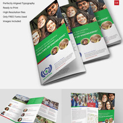 High Quality Microsoft Word Brochure Template Attractive Education Fold Free With Templates