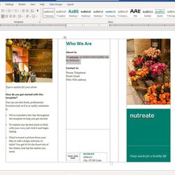Eminent How To Make Brochure On Microsoft Word For Sided Template Pamphlet Column Regarding