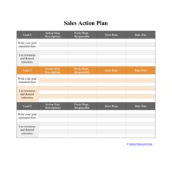 Peerless Sales Action Plan Template Fill Out Sign Online And Download Print Big