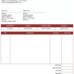Free Professional Sample Service Invoice Format For Ms Word Template Services Invoices Examples Templates