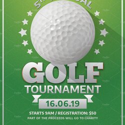 Fine Golf Tournament Flyer By On Flyers