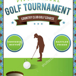 Peerless Free Golf Tournament Flyer Templates In Ms Word Template Invitation Publisher Vector